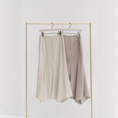 修身 Her 缎面鱼尾半身裙 优雅百搭设计感法式 lip