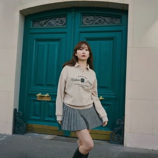 Her lip to HLT Lounge Polo卫衣 复古休闲百搭字母印花