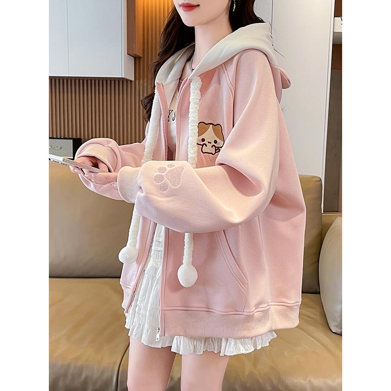 大学女生甜美可爱棒球制服夹克,初高中学生春秋季新款,大孩子连