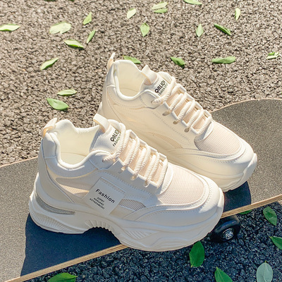 小个子厚底内增高8CM老爹鞋