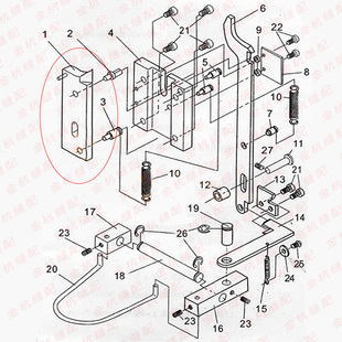 808大白扣机自动打扣机零滑板四合扣TR359标准ZN90啤钮扣机卸荷板