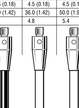 原装雷尼绍A-5000-7795 三坐标机床测针8.0宝石50长 M4陶瓷测杆
