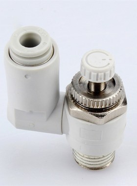 气动调速节流阀360度旋转插气管快速接头AS1234/M3 5 4 6 8FSMC型