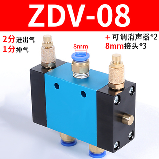 气缸自动往复阀调速阀ZDV-08气动开关二位五通可调节换向控制气阀