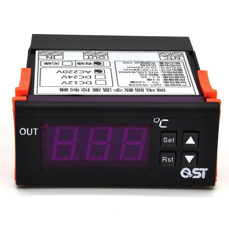 QST-W2028数显智能温度控制器温控仪恒温高精度冰箱鱼缸XH-W2028