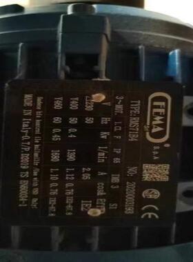 （设备配件）意大利菲玛电机RMS71B4(400W)熔喷机拆机装机，包邮