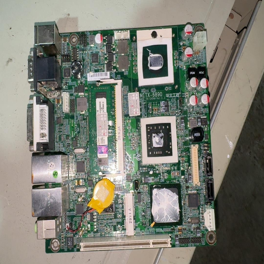 （设备配件）华北工控主板，2片。mitx-6890.