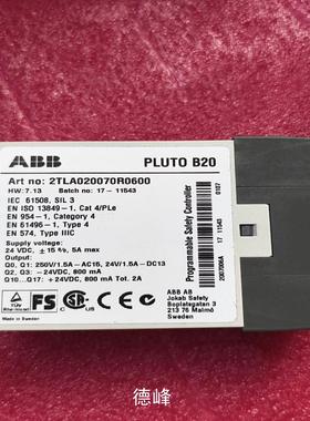 [德峰]拆机ABB安全继电器 pLc pLuT0  B20  v2议价