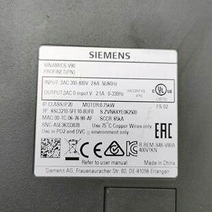 8UF0原装 5FE10 伺服驱 西门子拆机6SL3210 原装