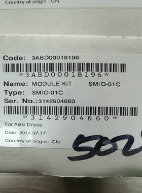 ABB 控制板 SMIO-01C 3ABD0001819议价