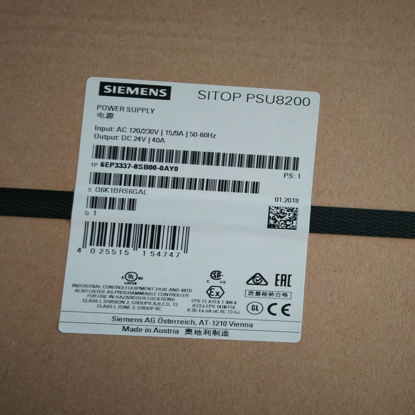 6EP3337-8SB00-0AY0 24V  SITOP PSU8200 40A电源模块议价