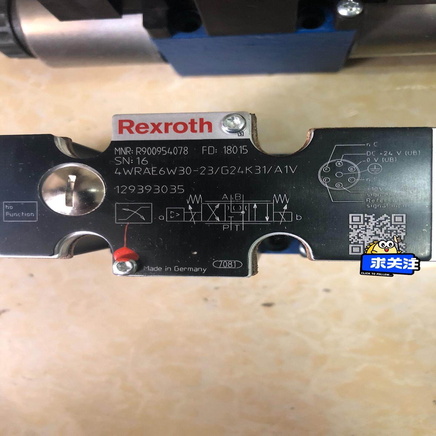 力士乐比例阀R900954078  4WRAE6W30-2X