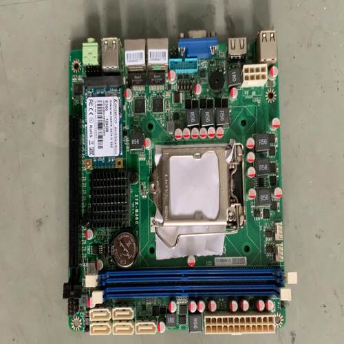 {莱茵电子商行}拆机itx b360  NAS软路由主板支持6个SATA两个