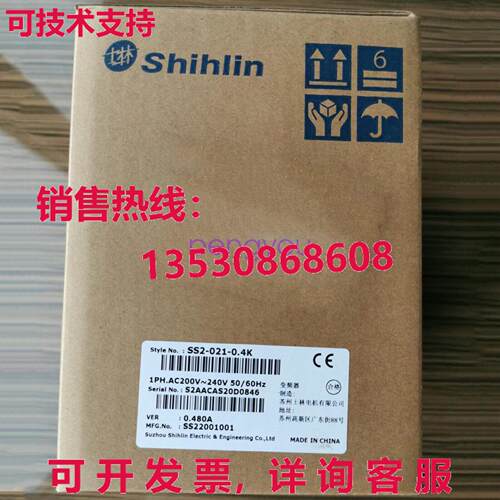 原装供应原装供应SS2-021-0.4K  适用于 Shihlin 逻辑控制器逆变