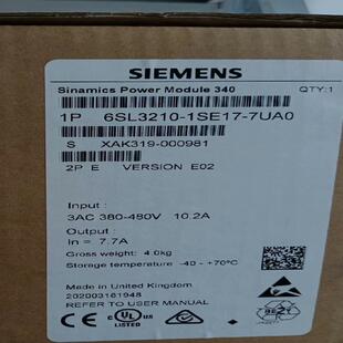 1SE17 6SL3210 设备配件 质保 99新 功能齐全 7UA0