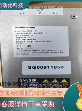 现货Wildermann 滤波器  SQ210430