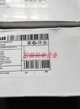 ABB凸轮开关 OC25G08PNGN0PS02V5  25003656议价