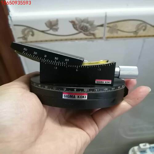 西格玛R轴旋转加角度台60台面 旋转台90直径 原装拆机的，