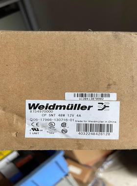 魏德米勒电源CP SNT 48W 12V4A、订货号8754