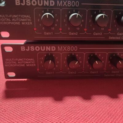 （设备配件）两台BJSOUND      MX800混音器，正常使用的，