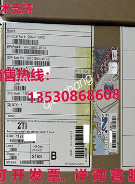 原装供应思科 Catalyst WS-C2960X-48TS-L 交换机 48 端口