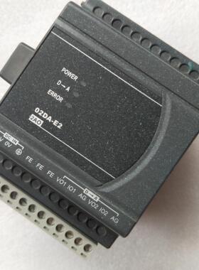 DVP02DA-E2 台达PLC模块  功能正常 实