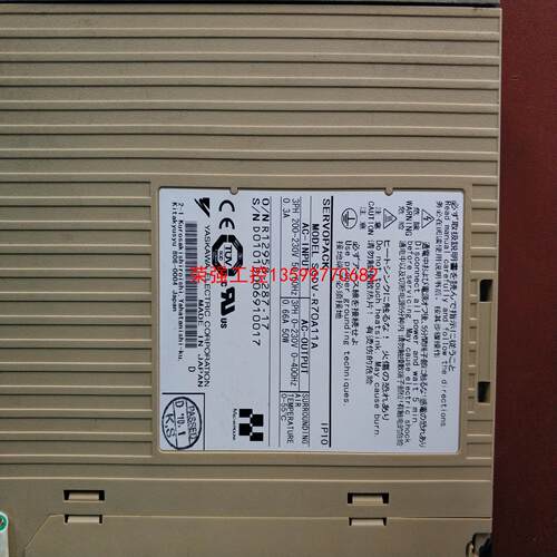 【荣强工控】SGDV-R7011A安川5系50W伺服驱动器，设备拆机件，