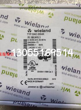 wieland德国威琅电气原装正品SNO2004K订货号：R
