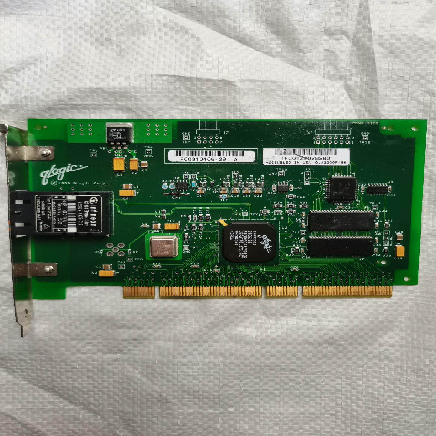 拆机的qlogic，SC接口，HBA卡，QLA2200F/6