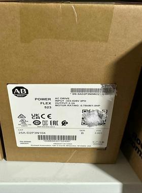 AB变频器25A-D2P3N104全新原装正品现货，实采联系
