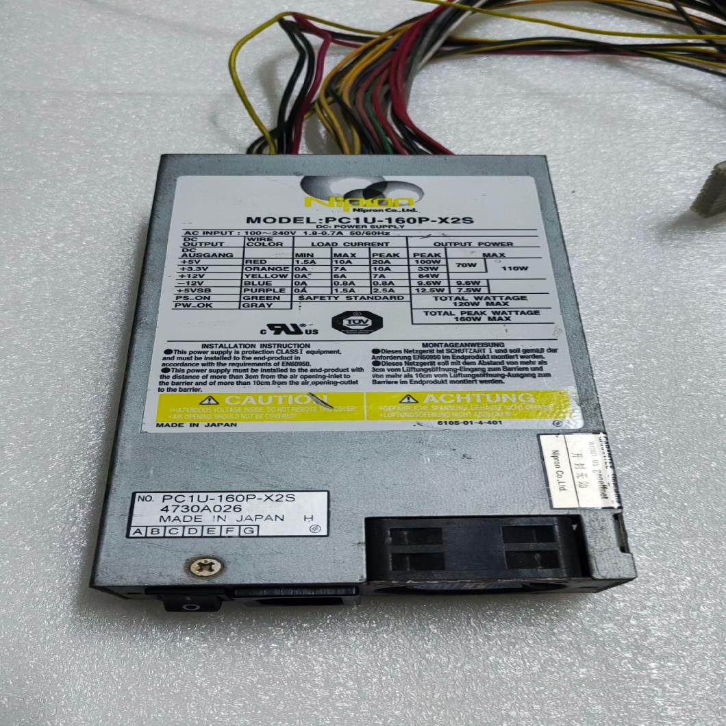 [德峰]工控P主机PC1U测试X2S-正-160拆机电源如图 成色