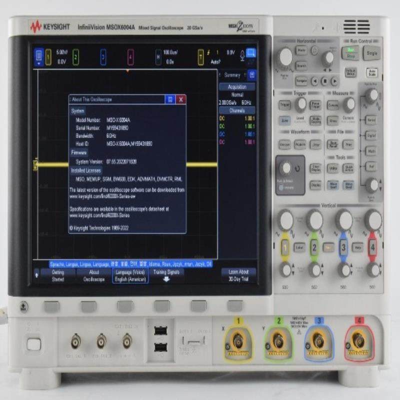 （设备配件）Keysight 是德科技 MSOX6004A 混合信号示波