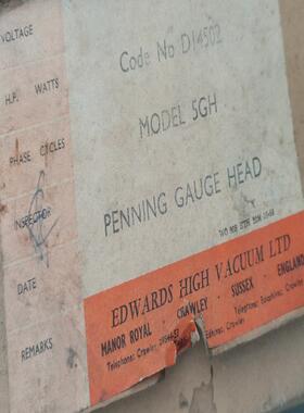 [德峰]爱德华真空计PENNING speedivac 5GH D1