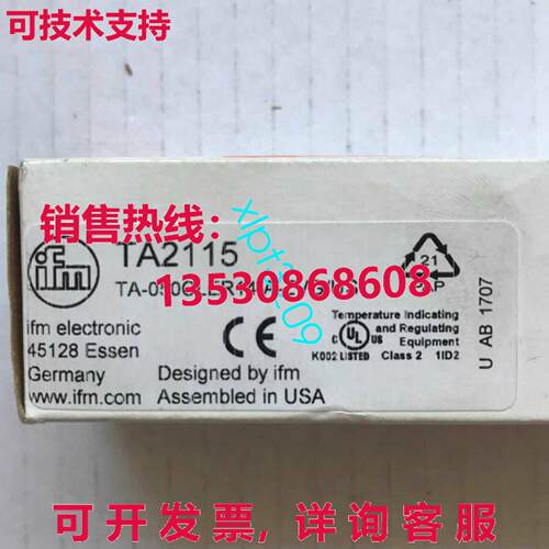 原装供应TA2115 IFM 新温度传感器