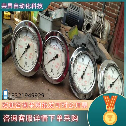 现货ZFYB耐震抗振压力表YN100iii-600bar四台