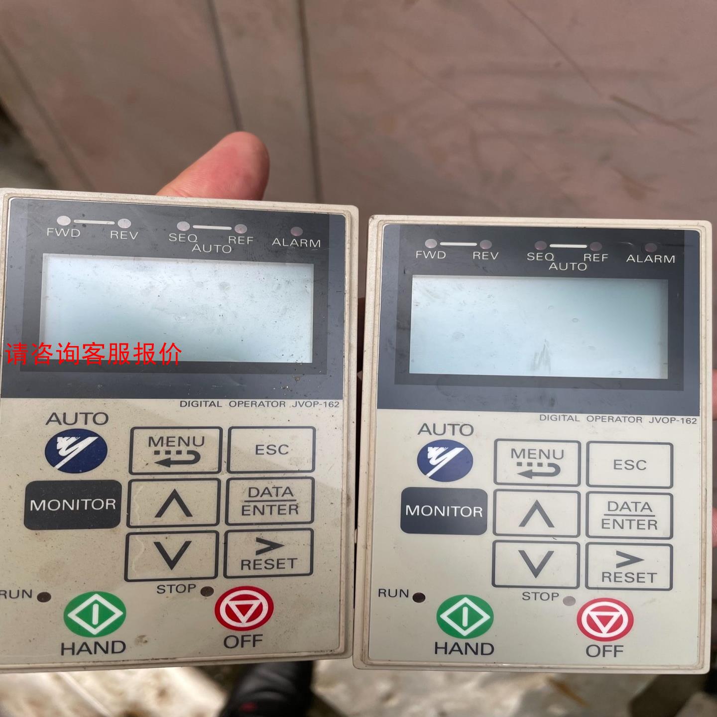 安川变频器控制面板原装通用面板JVOP-162输入器，物品全