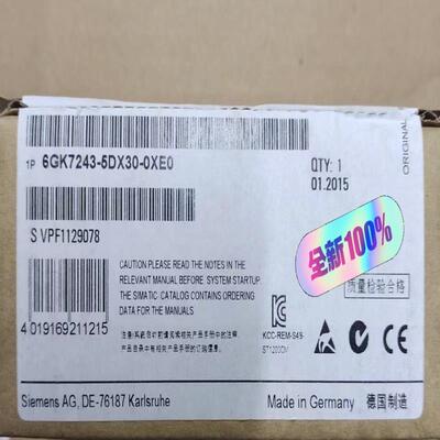 【工控自动化】6GK7243-5DX30-0XE0议价