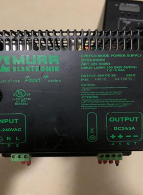 拆机闲置。 穆尔电源MPS5-230/24