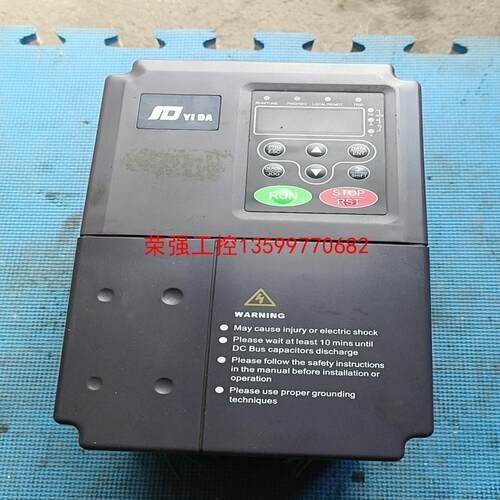 【荣强工控】YD200L4R0GB/5R5PB变频器刚拆机成色如图完好无