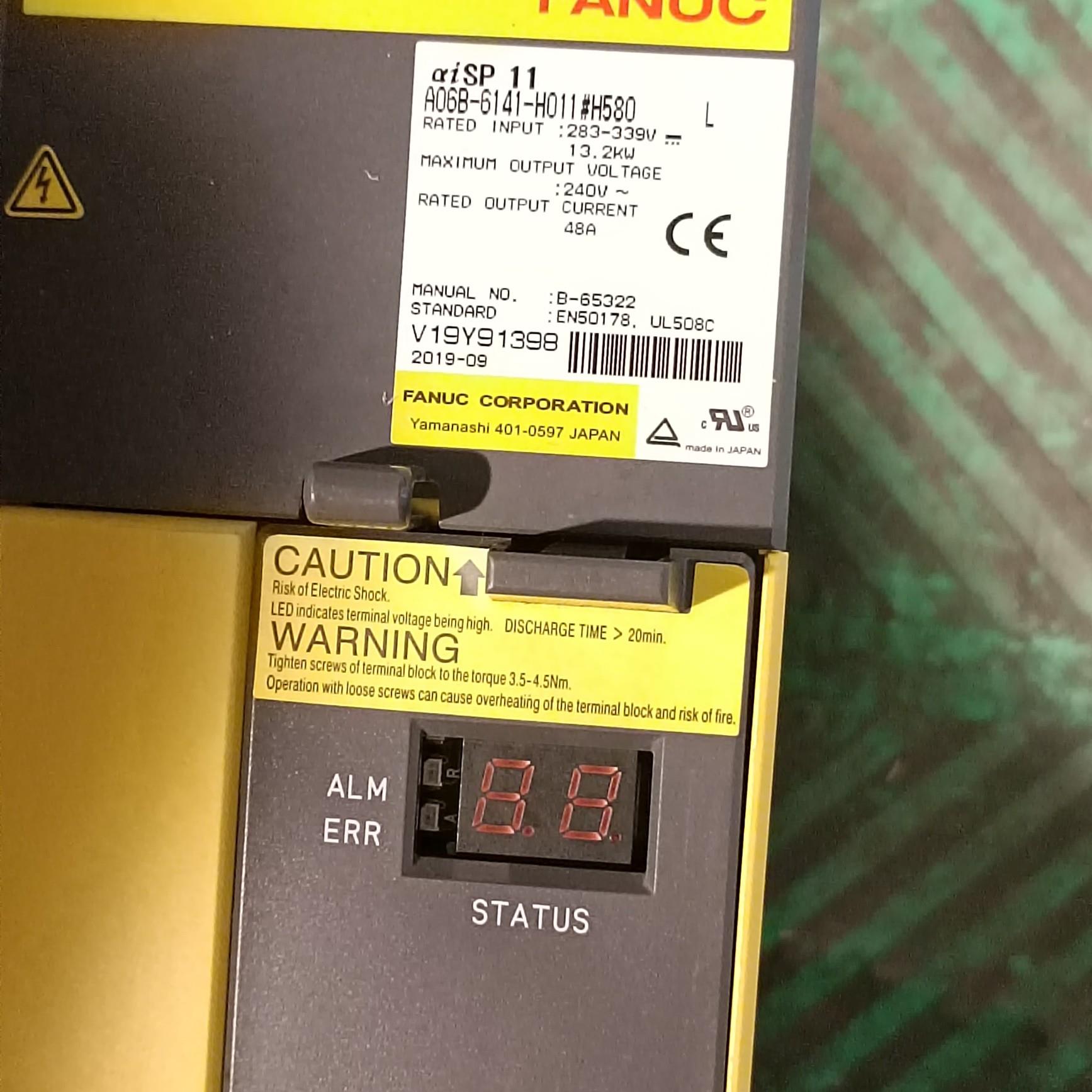 发那科驱动器A06B-6141-H011＃580九成新质