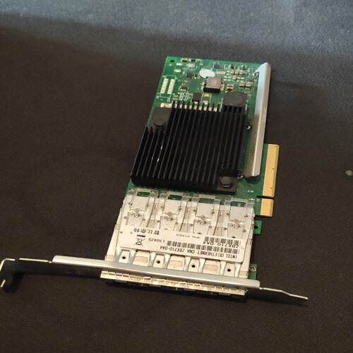 （设备配件）ZBNET智比奈特 万兆网卡ZBX710DA4 四端口光纤网