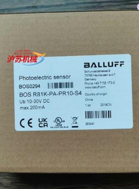 全新原装正品 巴鲁夫 BOS0294 BOS R81K-PA