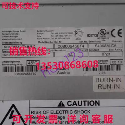 原装供应Kollmorgen SERVOSTAR 446M-C S406AM-CA Servo Driver B