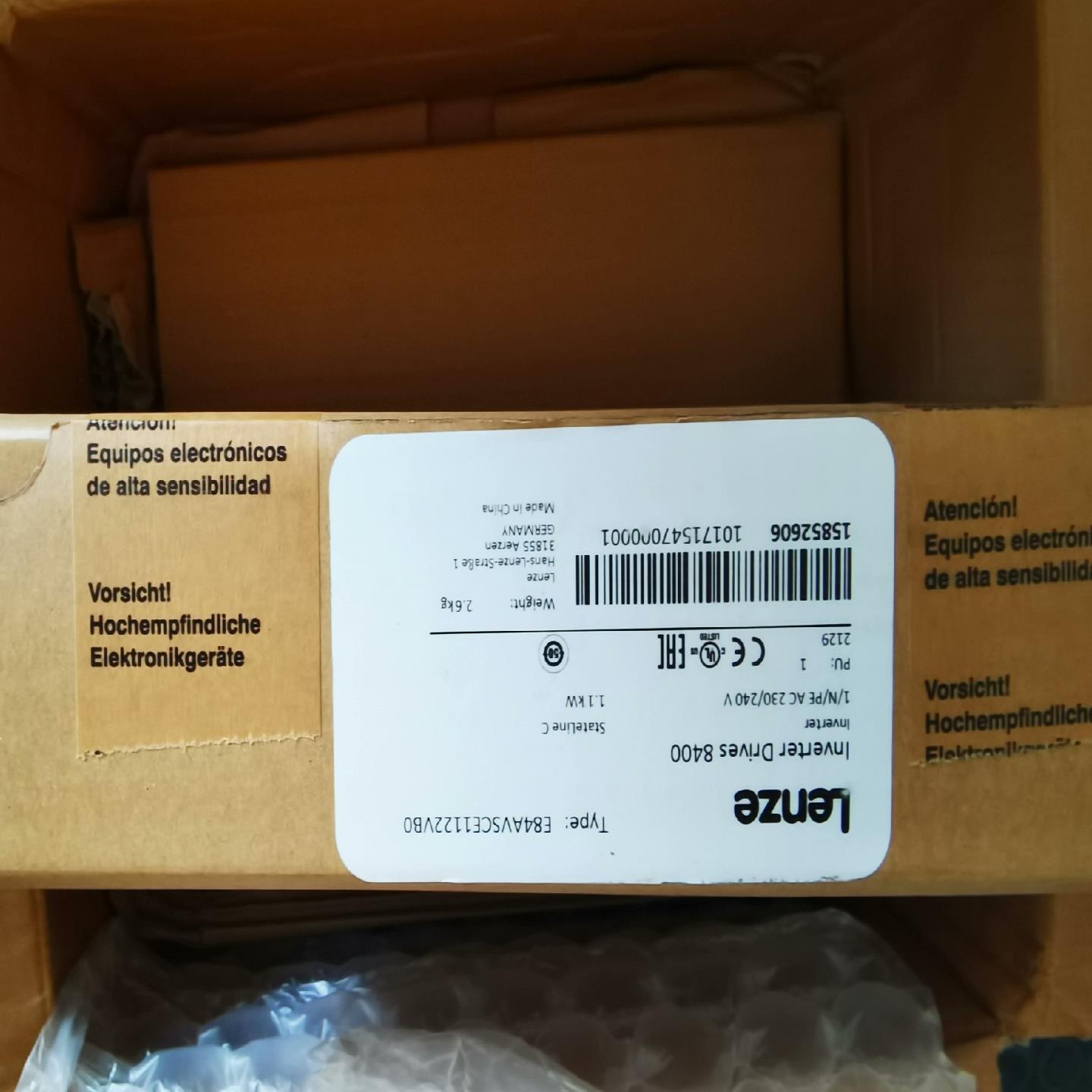 E84AVSCE1122VB0  伦茨变频器，全新原装正品，