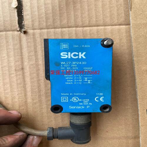 【荣强工控】SICK WL27-3V2430光电传感器拆机件，成色如图，