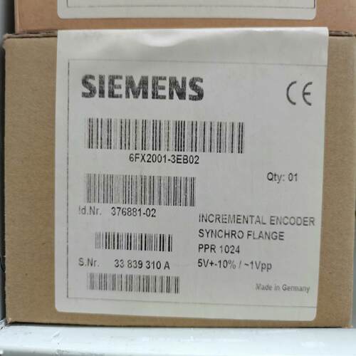 （设备配件）西门子编码器6FX2001-3EB02  轴6mm，工作电压