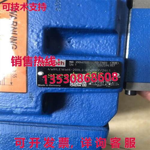 供应原装力士乐 R901487037 4WRLE16W6-200LJ-42/MXY/24L1 Valve