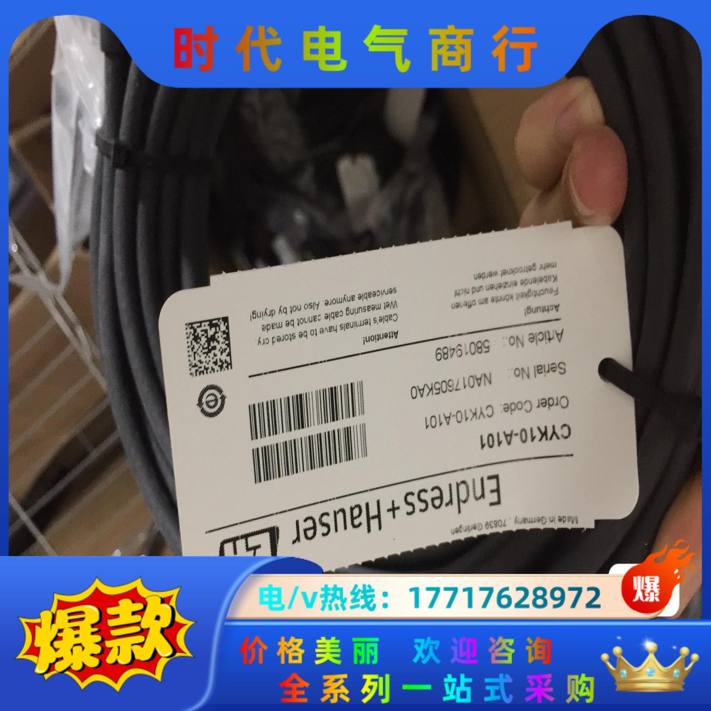 E+H 新出厂CYK10-A101 电缆线，欢迎咨议价