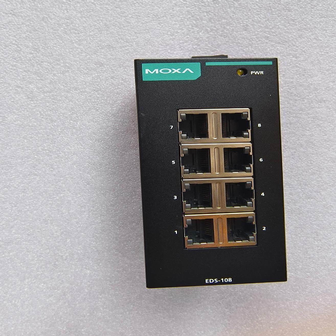 摩莎MOXA百兆工业级交换器：EDS-108。，成色