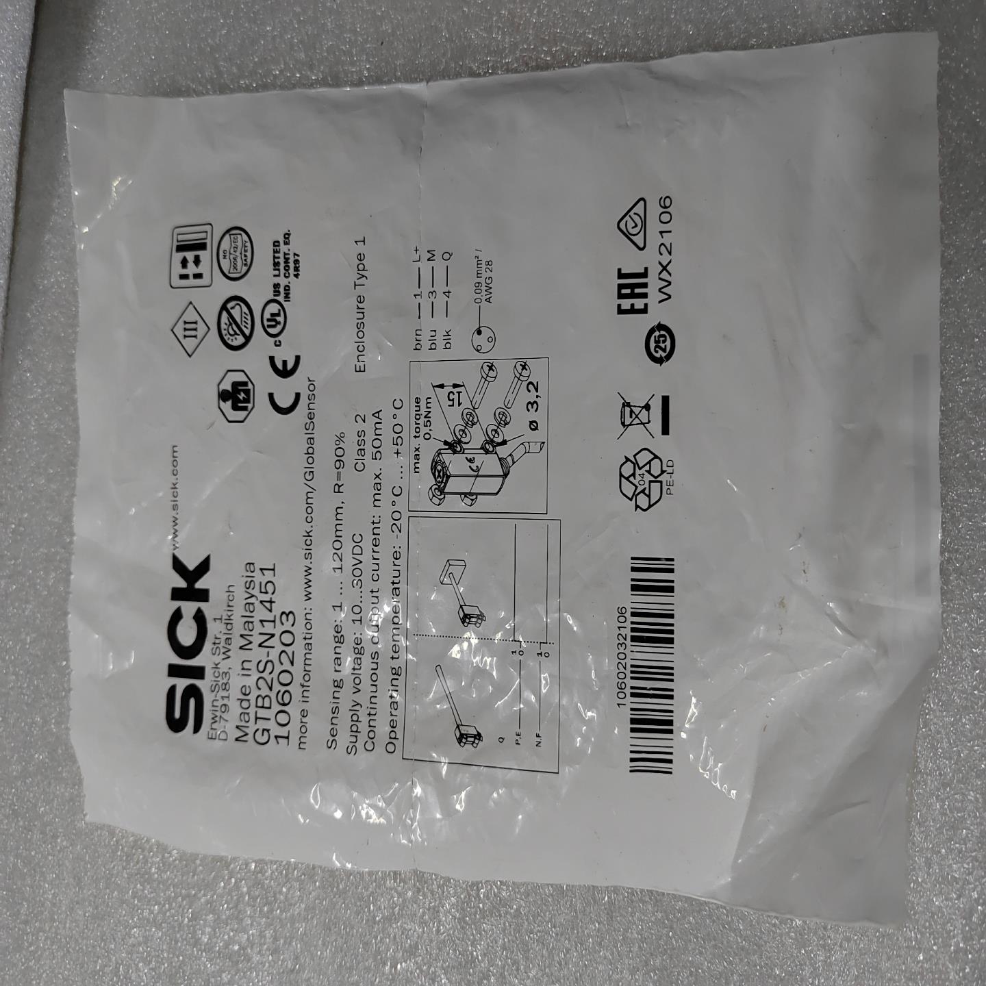 全新SICK/西克 GTB2S-N1451（货号: 1060